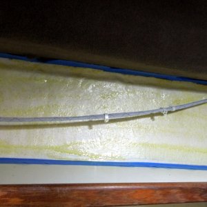 Spray on the adhesive, don?t get crazy.  Tune the can upside down and clean the spray nozzle after each application. As you can see my nozzle isn?t feathering well but worked out fine.