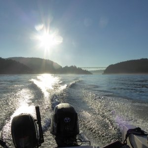 Media 'Leaving Deception Pass, heading out into the Strait' in album 'Launched at Edmonds Marina, ready to head out on a Saturday morning.'