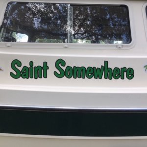 Saint Somewhere name and graphics