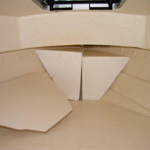 V-berth panel removed