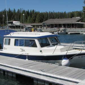 At the slip at Bridge Bay Marina