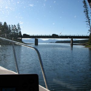 Bridge heading out of Bridge Bay Marina