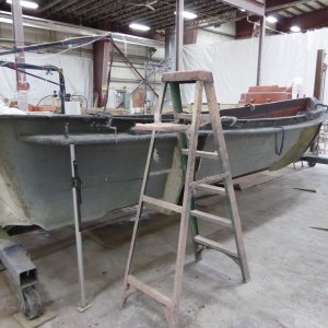 08 - Factory Tour 7-5-2016 - Mold for C-Dory 22 hull