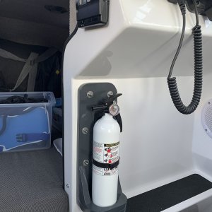 Fire extinguisher holder