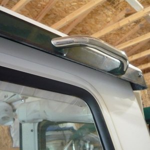 Media 'extra-grab-handle.  Grab handles also added to swim step, brow, v-berth entrance, overhead port and starboard.' in album 'e-z-loader-6000-lb-gvw-galvanized-double-axle-trailer 33078957554 o'