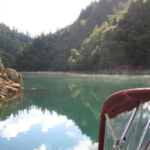 Media 'Looking up lake from anchorage' in album 'C-Dory and Cobalt boats bow shot'