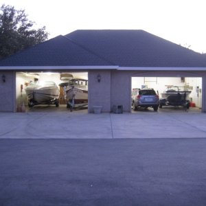 Media 'How many more boats can we fit in friends garage?' in album 'C-Dory and Cobalt boats bow shot'