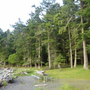 The Northwest beach at Turn Island