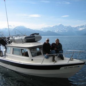 Media 'Mark & Roz taking a break on the ShiRoz' in album 'Coho Bidarka CBiscuit'