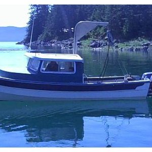 Media 'This old C-Dory put in right after my first launch into this harbor. I'll take that as a good omen.' in album 'Tied up in Amalga harbor, Juneau.'