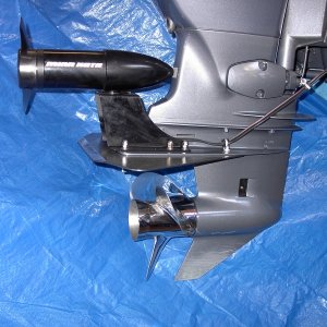 (Sea Wolf) Engine Mounted Trolling Motor-Starboard View