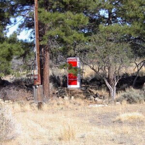 AT&T Phone Booth converted to outdoor toilet