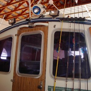 Boat entry assist handles