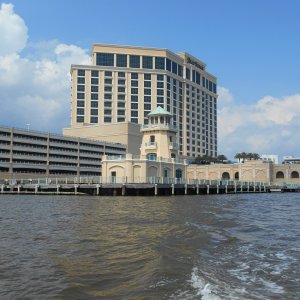 Marina entrance at Beau Revage Casino.