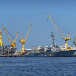 U S Naval vessel.