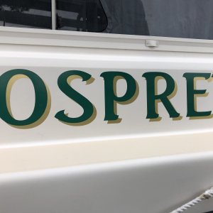 Boat Name using Doityourselflettering