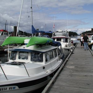 C-Change and Dreamer at Montague Harbor Dock