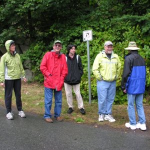 Vagrant Hippies waiting for bus