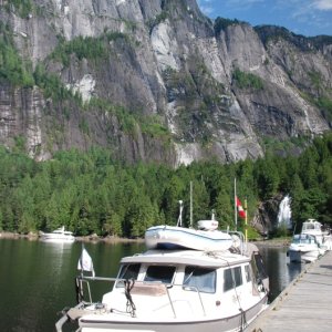 Media 'Chatterbox Falls, Princess Louisa Inlet, BC' in album 'Lisa touring Camp Malibu, Princess Louisa Inlet, BC'