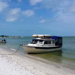 36.) Beached at Lovers Key.