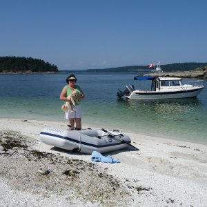 My wife Christy and CoCo at Ruxton Passage June 2009