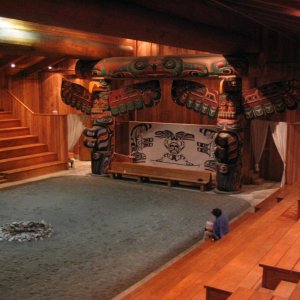 Inside Klemtu Big House