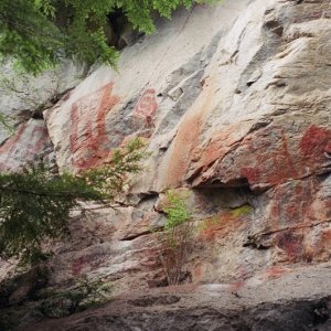 Pictograph, Coppers and Eagle