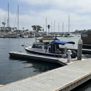 C-Traveler at the guest dock in Marina Del Rey