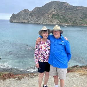 Jim and Kath at Catalina Harbor