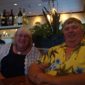 Media 'May 25 - Olive Garden, Bellingham: Roger & Beth (SENSEI) 
celebrate their 32nd wedding anniversary.' in album '18 May 2012, BHam P Dock, DayDream, Laurna Jo, Amy Marie & Traveler before departing for Friday Harbor.'