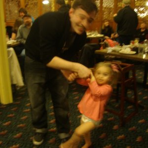 Austin and Harper
A bit blurry cuz Harper loves to swing around with her Uncle Austin
