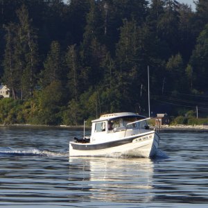 Media 'Saw an original 22 crabbing along Guemes. We exchanged waves.' in album 'Friday afternoon launch, July 13 2018'