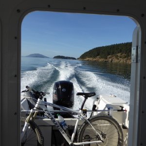 Media 'Brief burst of WOT to check current propping after adding Permatrim and other weight over time. Think I'll pitch down.' in album 'After the Bellingham CBGT, making breakfast at Cypress Island Sunday morning'