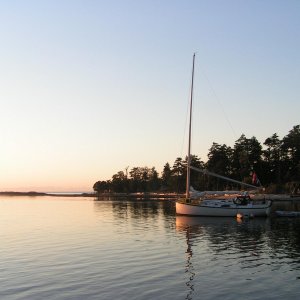 (Pat Anderson) Sunrise at Cabbage Island, Gulf Islands, BC