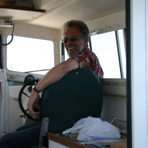 Media '"Captain" Wayne at Helm' in album 'Folding Bikes On-board (Erie Canal)'