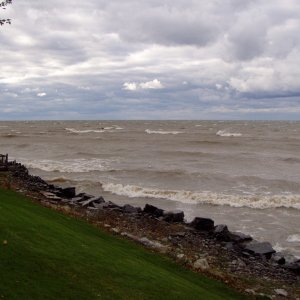 Media 'L. Ontario Storm 10-29-06: View from our Cottage as Winds Subside' in album 'Folding Bikes On-board (Erie Canal)'
