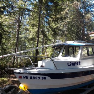 Media 'Four 10 foot lengths of PVC pipe laid between the cabin top hand hold and the "bump" in the CD 16 cabin top.' in album 'Four 10 foot lengths of PVC pipe laid between the cabin top hand hold and the "bump" in the CD 16 cabin top.'