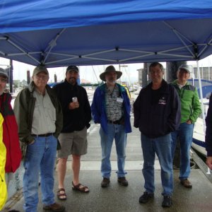 More guys move into the man cave as the rain increases
