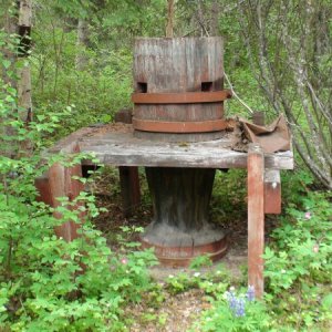 mule powered capstan for dry docking paddlewheelers