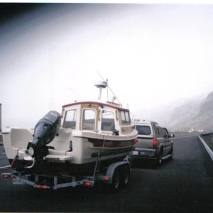 Fog along the Columbia river