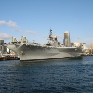 Midway in San Diego harbor
