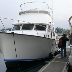 Bessie at dock before additions