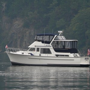 Anchored north of Montague Harbour, Galiano Island, B.C
