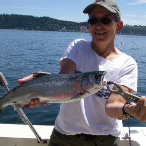 Great job landing a nice Resident Silver. Roz's first!