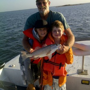 Media 'Flats fishing w/grandsons this week 11/24/11' in album '(Cygnet) 31" Texas Red (Red Drum)'