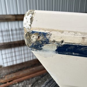 Pretty mess under the rub rail!