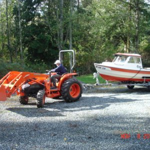 8 Nov 2008 Oak Harbor
Fred tows the 16 CD