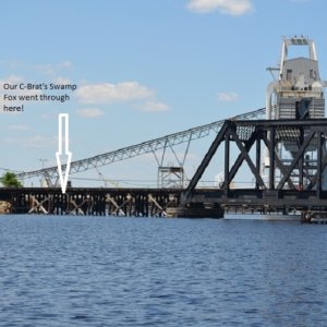 Media 'Impatient Swamp Fox went through the trestles' in album 'Anchoring out on the \"not so dismal\" swamp'