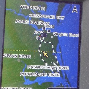 View from my chartplotter