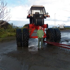 Media 'Even with the tongue extension on the trailer, the tractor needs to be lifted because of the surf.' in album 'There are no boat wharves along the Kapiti Coast, so surf launching with this setup is the norm.'